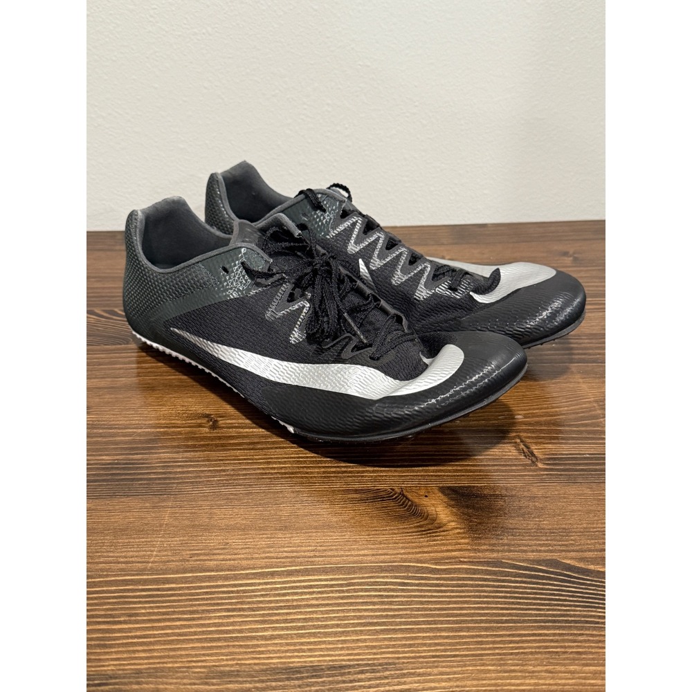 Nike Rival Sprint Men Black Metallic‎ Silver Track Field Spikes DC8753-001 11.5